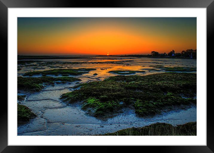 Sun Rise The First Moments Framed Mounted Print by matthew  mallett