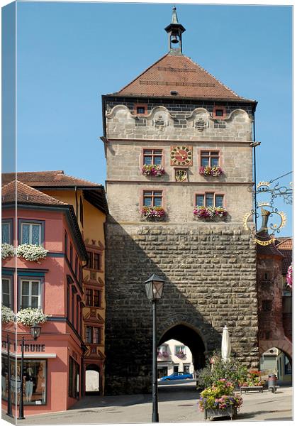 Town Gate Rottweil Germany Canvas Print by Matthias Hauser