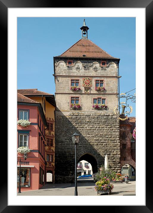 Town Gate Rottweil Germany Framed Mounted Print by Matthias Hauser