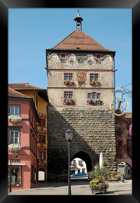 Town Gate Rottweil Germany Framed Print by Matthias Hauser