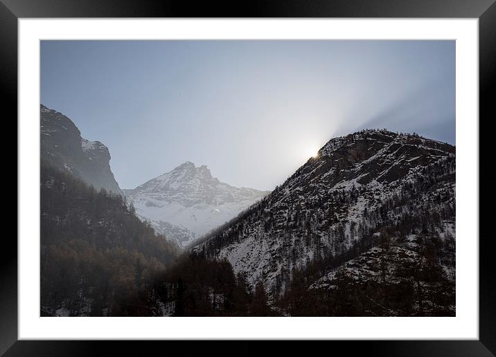 March Mountain Light Framed Mounted Print by James Grant