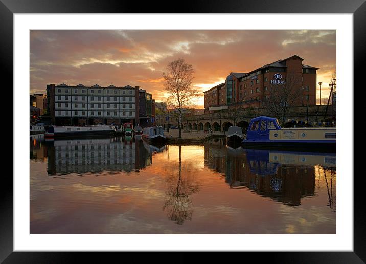 Victoria Quays Sunset, Sheffield Framed Mounted Print by Darren Galpin
