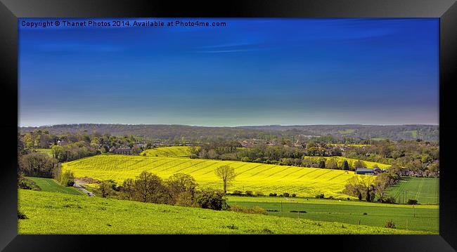 The downs Framed Print by Thanet Photos