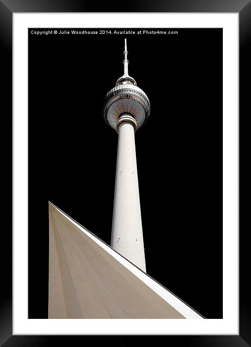 Berlin Fernsehturm Framed Mounted Print by Julie Woodhouse