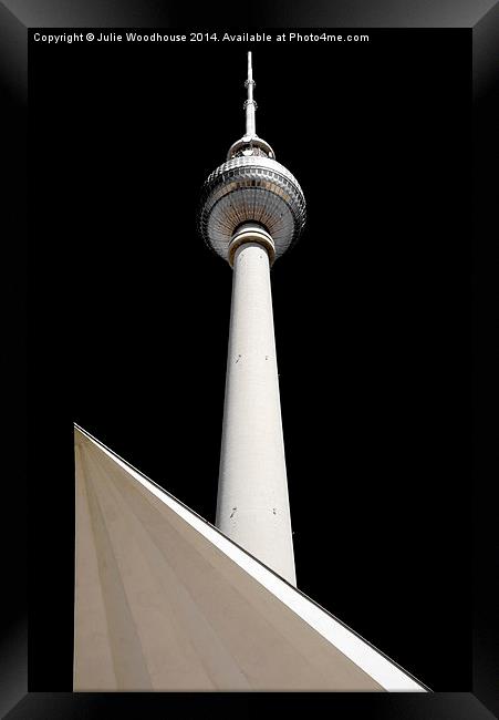 Berlin Fernsehturm Framed Print by Julie Woodhouse