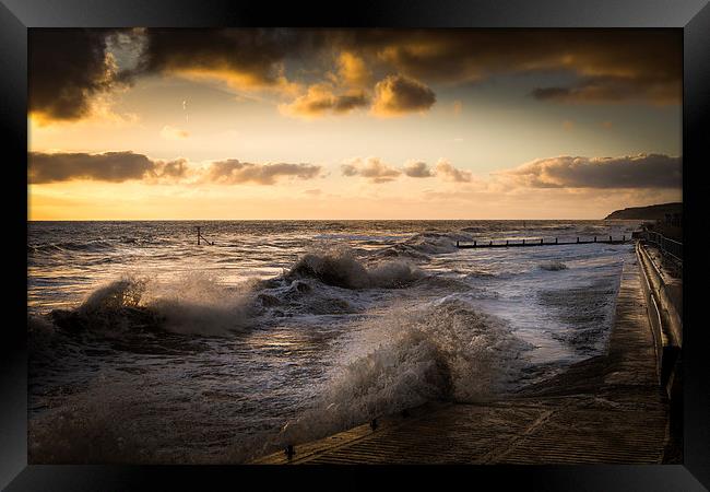 High tide at Overstrand Framed Print by Stephen Mole