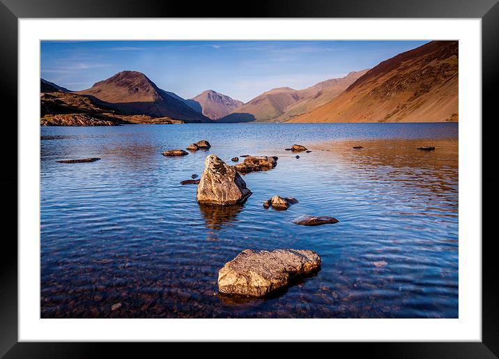 Wastwater Cumbria Framed Mounted Print by Dave Hudspeth Landscape Photography