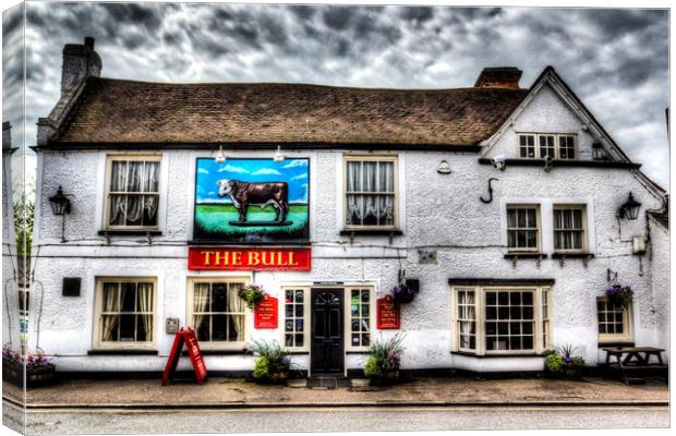 The Bull Pub Theydon Bois Essex Canvas Print by David Pyatt