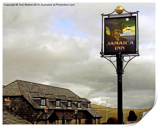 Jamaica Inn Sign Print by Terri Waters