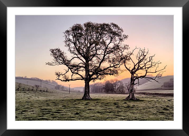 North Devon Sunrise Framed Mounted Print by Dave Wilkinson North Devon Ph