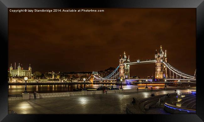 Tower Bridge and the Tower of London Framed Print by Izzy Standbridge