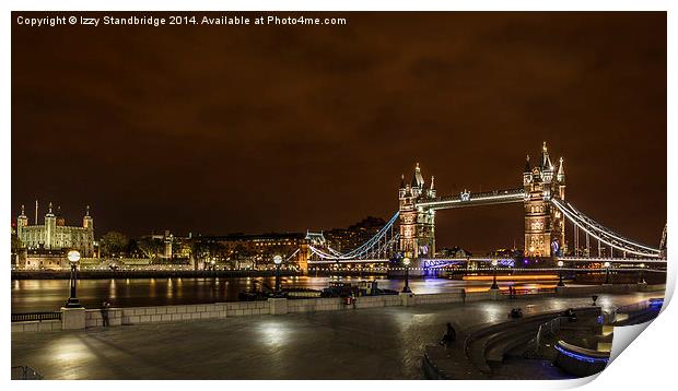 Tower Bridge and the Tower of London Print by Izzy Standbridge
