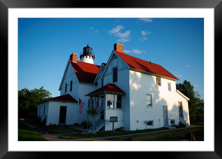 Point Iroquois Lighthouse Framed Mounted Print by Ian Pettman