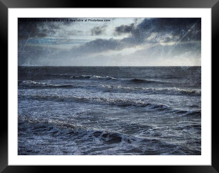 Sea Surf Framed Mounted Print by Annabelle Ward