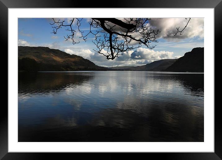 Ullswater reflections Framed Mounted Print by Chris Barker