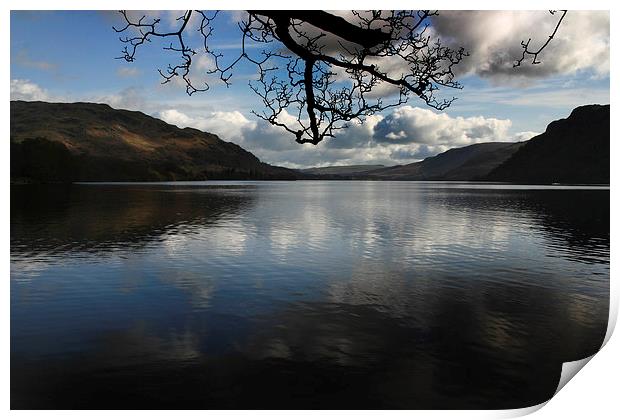 Ullswater reflections Print by Chris Barker