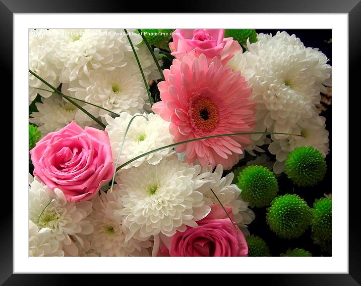 Beautiful Display of Cut Flowers Framed Mounted Print by Bill Lighterness