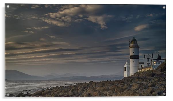 The Cloch Lighthouse Acrylic by Geo Harris
