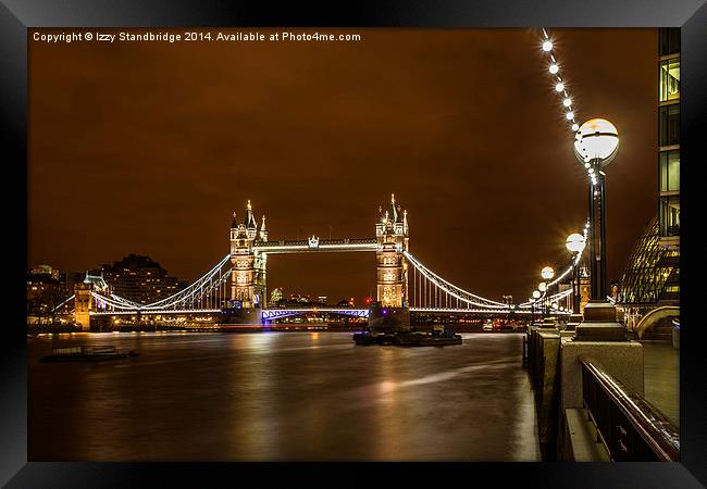Tower Bridge and South Bank, London Framed Print by Izzy Standbridge