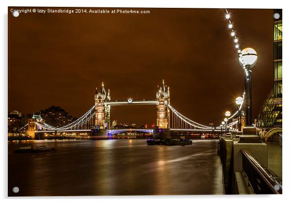 Tower Bridge and South Bank, London Acrylic by Izzy Standbridge