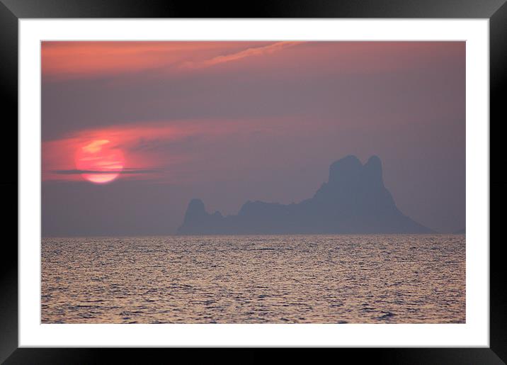 Ibiza Sunset - Es Vedra 1 Framed Mounted Print by Jonathan Hullock
