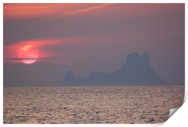Ibiza Sunset - Es Vedra 1 Print by Jonathan Hullock