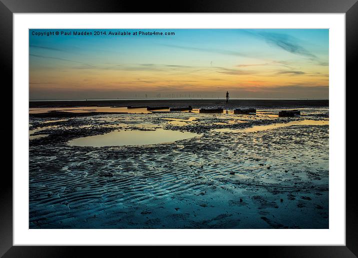 Crosby Beach Framed Mounted Print by Paul Madden