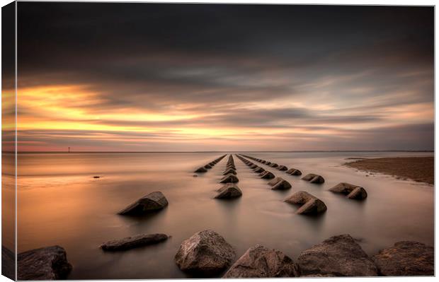 New Brighton breakers Canvas Print by Paul Farrell Photography