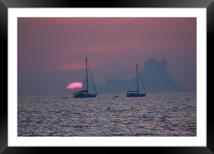 Ibiza Sunset - Es Vedra 2 Framed Mounted Print by Jonathan Hullock