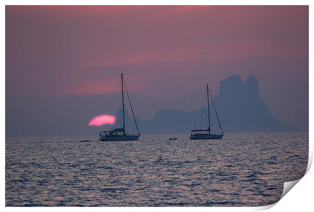Ibiza Sunset - Es Vedra 2 Print by Jonathan Hullock