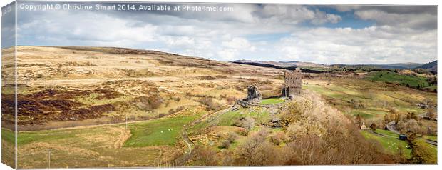 Dolwyddelan Castle Countryside Panorama Canvas Print by Christine Smart