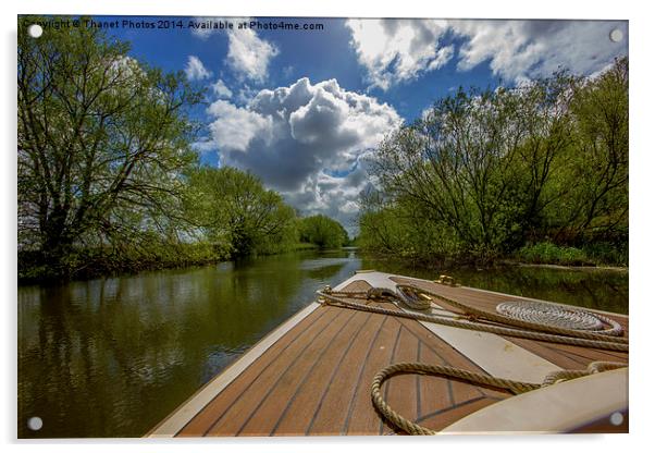 River trip Acrylic by Thanet Photos