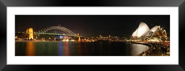 SYDNEY HARBOUR Framed Mounted Print by Eamon Fitzpatrick