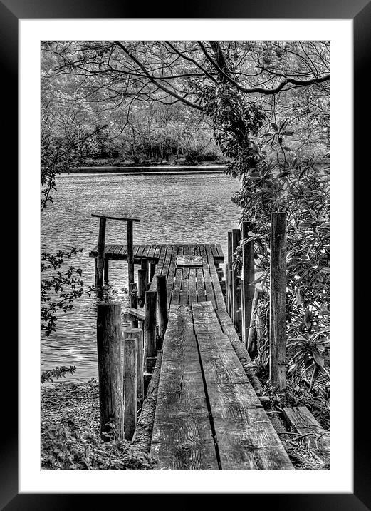 Wyresdale Jetty Framed Mounted Print by Roger Green