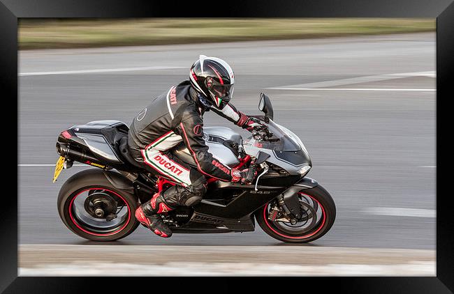 Ducati motorbkike Framed Print by Ian Jones