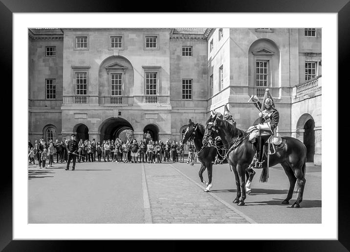 Horse Guards Framed Mounted Print by Marina Otto