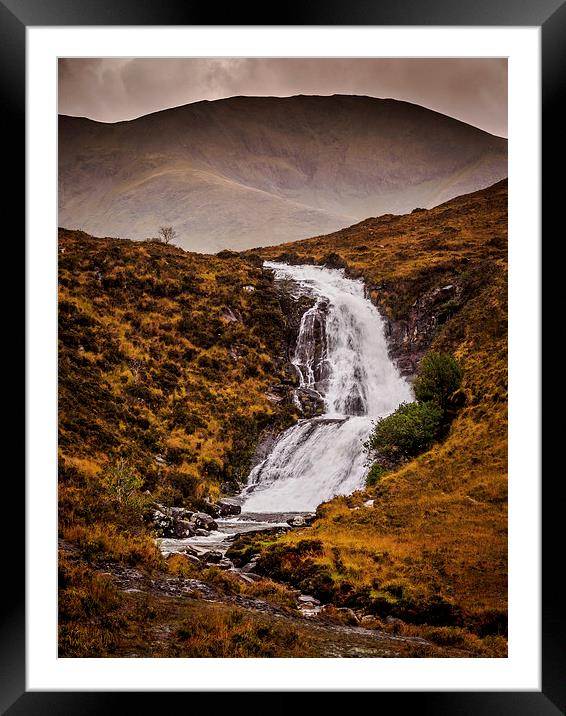 Storm over the Highlands, Scotland, UK Framed Mounted Print by Mark Llewellyn