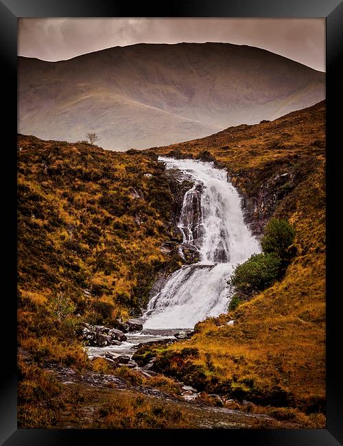 Storm over the Highlands, Scotland, UK Framed Print by Mark Llewellyn