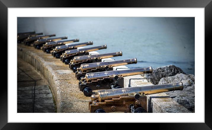 Cannons at the ready Framed Mounted Print by Ian Johnston  LRPS