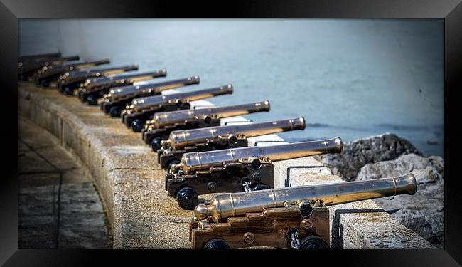 Cannons at the ready Framed Print by Ian Johnston  LRPS