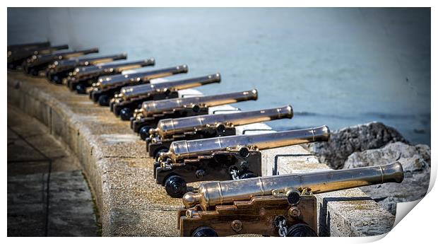 Cannons at the ready Print by Ian Johnston  LRPS