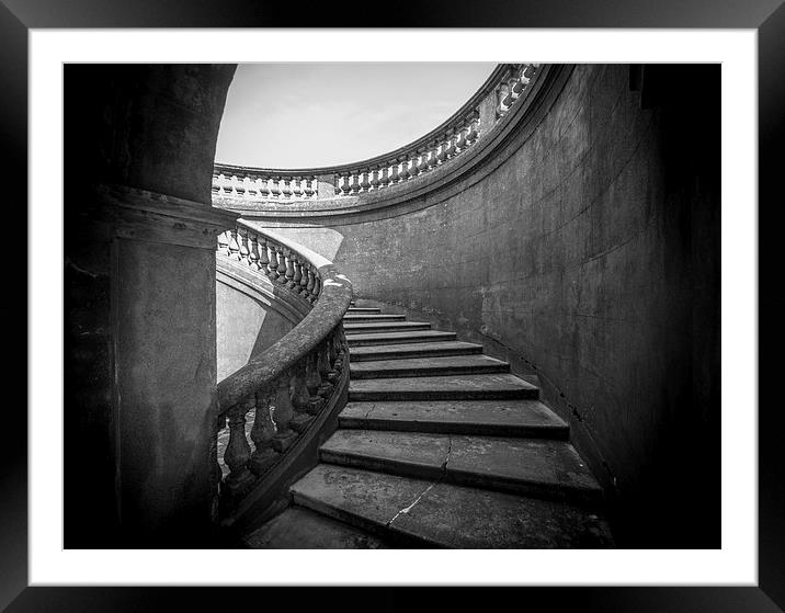 Mono Steps Framed Mounted Print by Ian Johnston  LRPS