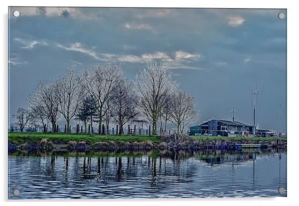 scout hut trent lock hdr Acrylic by keith hannant
