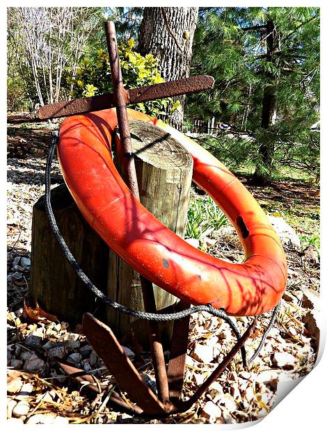 Old Anchor Print by Pics by Jody Adams