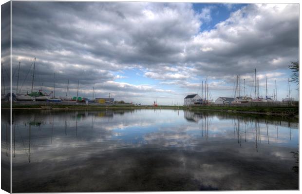 Tollesbury Woodup Pool Canvas Print by Nigel Bangert