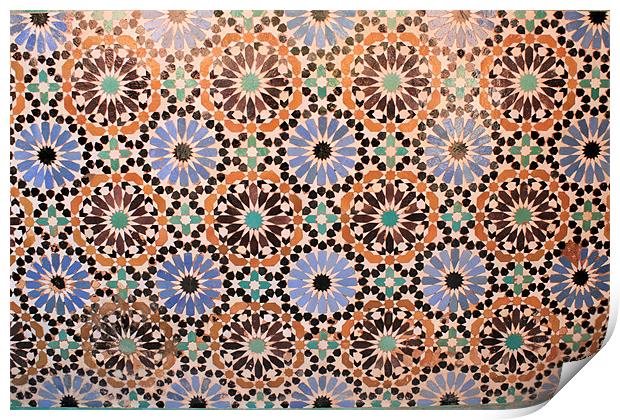 Mosaic 2 Print by Ruth Hallam