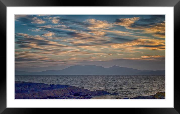 Arran Sunset Framed Mounted Print by Geo Harris