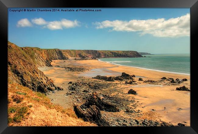 Marloes Sands, Pembrokeshire Framed Print by Martin Chambers