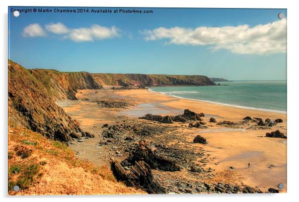 Marloes Sands, Pembrokeshire Acrylic by Martin Chambers