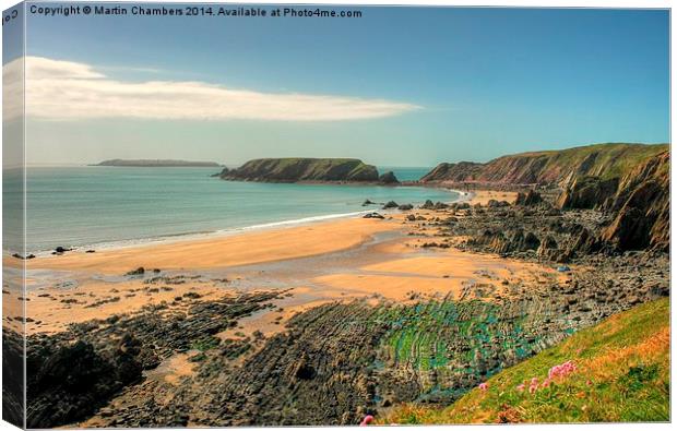 Marloes Sands Pembrokeshire Canvas Print by Martin Chambers